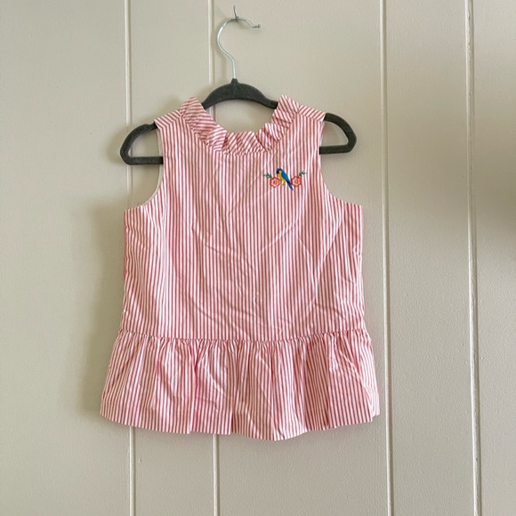 Janie & Jack striped ruffle peplum top nwt casual - Picture 1 of 4